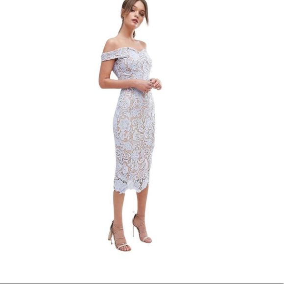 boohoo lace cold shoulder dress - Picture 2 of 11